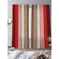 thumbnail image 3 of Red Pink Sheer Curtains 96 Inch Length 2 Panels Set, Farmhouse Wood Grain Vintage Brown Striped Voile Window Treatment Semi Sheer Long Curtains Drapes for Bedroom/Living Room/Kitchen 52"x96"x2, 3 of 7