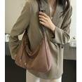thumbnail image 4 of Slouchy Suede Shoulder Bag for Women Large Soft Totes Working Purse Handbag Dumpling Crossbody Satchel with Zipper, 4 of 16