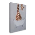 thumbnail image 3 of Stupell Industries Funny Giraffe Neck Bathtub Bathroom Theme Painting , 36 x 48, Design by Coco de Paris, 3 of 7