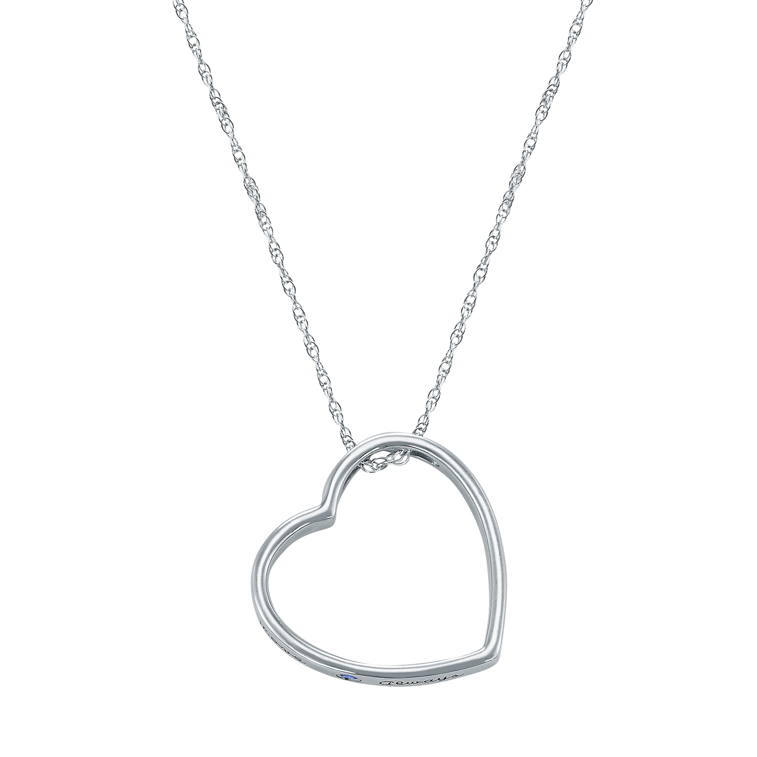 Personalized Family Jewelry Birthstone Women's Poppet Pendant. Available in Sterling Silver, Yellow and White Gold