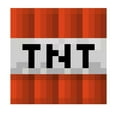 thumbnail image 1 of Minecraft TNT Jeté en Molleton, 100% Polyester, Rouge, 1 of 1