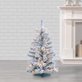 thumbnail image 2 of 3 ft. Pre Lit Clear UL Flocked Colorado Spruce Tree, 2 of 4