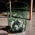 thumbnail image 3 of HBBKVI 3.2 Gallon Transparent Plastic Trash Can, Round Trash Can for Home Office, Green, 3 of 6