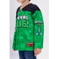 thumbnail image 5 of Minecraft Mesh Hockey Jersey Long Sleeve T-Shirt Little Kid to Big, 5 of 5