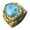 Same as Image, variant on Larimar Gemstone Ring