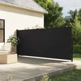 thumbnail image 1 of vidaXL Retractable Side Awning Black 160x500 cm, 1 of 5