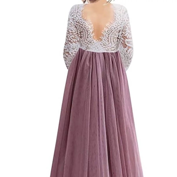 Ropa para niños Vestido de fiesta para niñas de tul con tutú recto de línea A con espalda de encaje170 (12-14T) Gao Jinjia LED