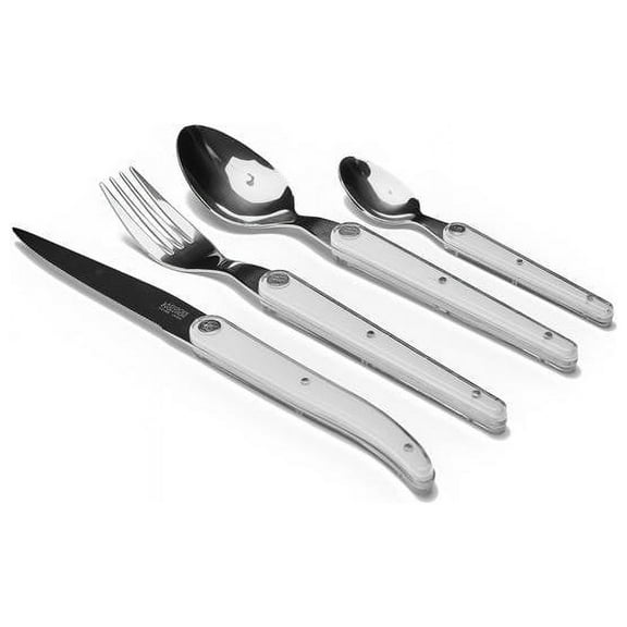 Laguiole Sens 16-Piece Flatware Set - White