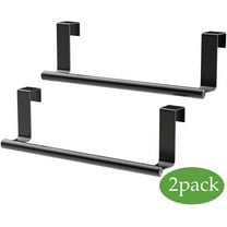 9" Over The Cabinet Towel Bar, Hand Towel and Washcloth Rack for Bathroom and Kitchen, 2 Pack