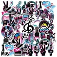 thumbnail image 3 of 35pcs-50pcs Colorful Stationery Stickers Retro Music Stickers Cool Vinyl Decals for Laptops Phones Suitcase, 3 of 9