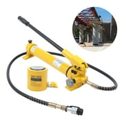 Mkyiongou 30 Ton Hydraulic Jack Air Pump w/Hand Pump Lift Portable Power Ram Repair Tool