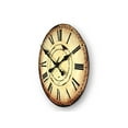 thumbnail image 3 of Vintage Wall Clock, Rustic Wall Clock, Oversized Wall Clock, Silent Quartz Movement, Unique Wall Clock, Wood Wall Clock with Roman Numerals, 3 of 3