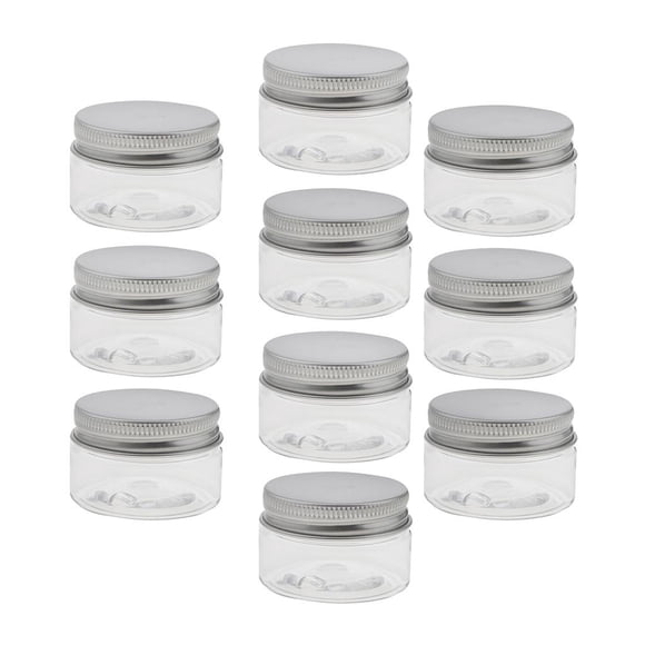 Envases vacíos para cosméticos de 30 ml a 120 ml, envases de bálsamo labial, latas con tapa de aluminio, paquete de 10 unidades. 30ml