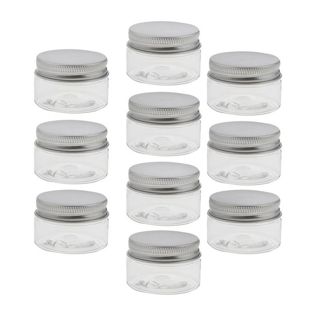10 Pedazos Tarros de Maquillaje Frascos de Crema Recipientes Cosméticos Envase de Lociones Estuche - Claro, 30ml Salvador Jarra vacía
