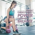 thumbnail image 2 of Fitvids Soft Kettlebell with Ergonomic Grip, Iron & Sand Filled, 30 Pounds, Purple, 2 of 4