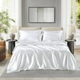 thumbnail image 2 of Madison Park Essentials Satin 2 Standard Luxury Pillowcases in White, 2 of 8