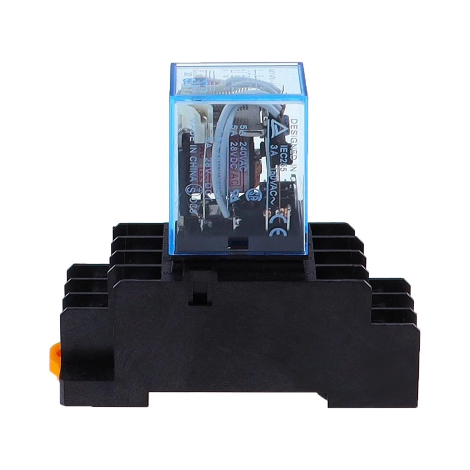 1 set MY4 small Electromagnetic relay Power Relay DC12V DC24V AC110V AC220V Coil 4NO 4NC DIN Rail 14 pins + Base Mini relay