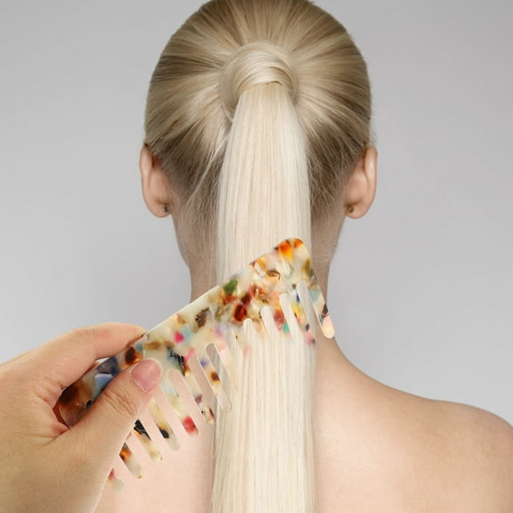Masteelf 2pcs Anti-static Hair Comb for Hairstyling with Wide Teeth Design Assorted Color