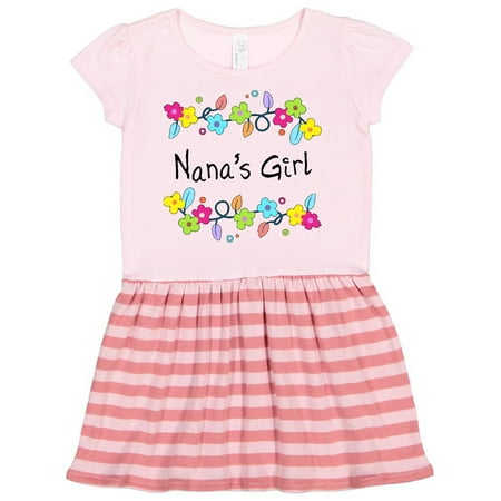

Inktastic Nanas Girl- bright flowers Gift Toddler Girl Dress