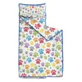 thumbnail image 2 of White Dog Paw Footprint Toddler Nap Mats for Kids Preschool,Sleeping Mat Bag or Kids,Toddler Sleeping Bag,Toddler Nap Mat or Daycare, 2 of 6