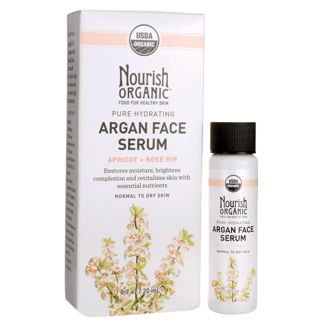 Nourish Organic Argan Face Serum Apricot + Rosehip 0.7 oz Serum