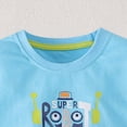 thumbnail image 6 of TOWED22 Infant Toddler Baby Boy Outfits 2pcs Round Neck Short Sleeve Tee Casual Drawstring Shorts Truck Print Clothes(Sky Blue,2-3 Y), 6 of 9