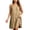 Khaki, variant on Dresses for Women Solid Sleeveless V Neck Plus Size Loose Mid-Length Sundress for Everyday Wear