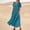 Green plus size boho maxi dress a1, variant on Uscallm Women Summer Plus Size Round Neck Short Sleeve Flowy A-Line Maxi Dress Boho Casual Loose Long Beach Dresses For Vacation Party Sundress, Blue 4XL