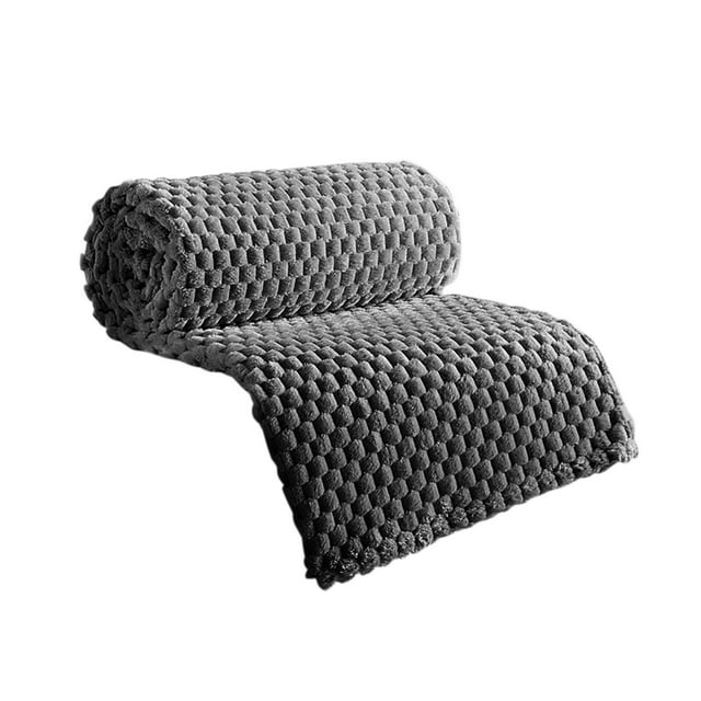 Birdeem Couverture en Flanelle Couleur Unie Couverture Multifonctionnelle