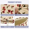 thumbnail image 6 of Unique Bargains Floral Makeup Bag Zipper Flower Cosmetic Pouch Beige, 6 of 7