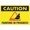 Warning Sign 4, variant on Caution Parking Lot Slippery ICY/Wet Exit Metal Tin Sign 12 x 8 Inches - Safety Warning Decor, Perfect for Street, Business, Home Wall, Outdoor Parking Use
