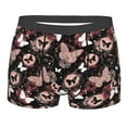 thumbnail image 4 of Goofa Butterfly Printed Men's Boxer Briefs Underwear, Moisture-Wicking Underwear, Trunk,Soft and Breathable Cotton Underwear-Small, 4 of 9