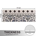 thumbnail image 5 of Kitchen Rugs Sets Of 2,Blue Geometric Flower Diamond Pattern Anti Fatigue Kitchen Mat Rugs Non Slip Washable,Decorative Kitchen Floor Mats for Kitchen,Sink,Laundry,17"X47", 5 of 5