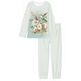 thumbnail image 4 of SCRAWLGOD Hummingbird Women's Floral Pjs Sets for Women Long Sleeve Tops and Pants Size L Crewneck Jogger Pj Sets for Women 2 Piece Soft Womens Lounge Set, 4 of 6