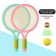 thumbnail image 2 of Wmkox8yii Children's Badminton Racket Toy Outdoor Sports And Leisure Double Tennis Racket Indoor And Outdoor Parent-child Interaction Education Toys For Kids, 2 of 4