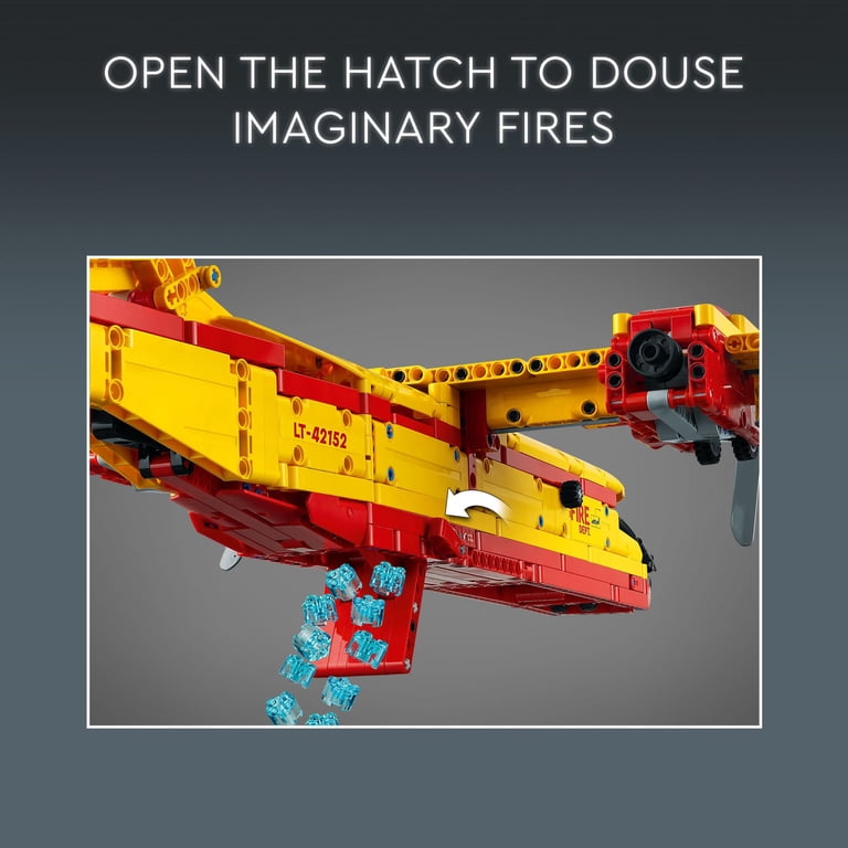 LEGO Technic Fire Plane Building Set 42152, Model Aircraft Toy for