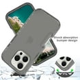 thumbnail image 5 of Clear Case for iPhone 16 Pro Max, Shockproof Hybrid Phone Bumper Cover, Solid Color Hard PC Flexible TPU Frame Anti-Scratch Non-Yellowing Transparent Case for iPhone 16 Pro Max, Black, 5 of 6