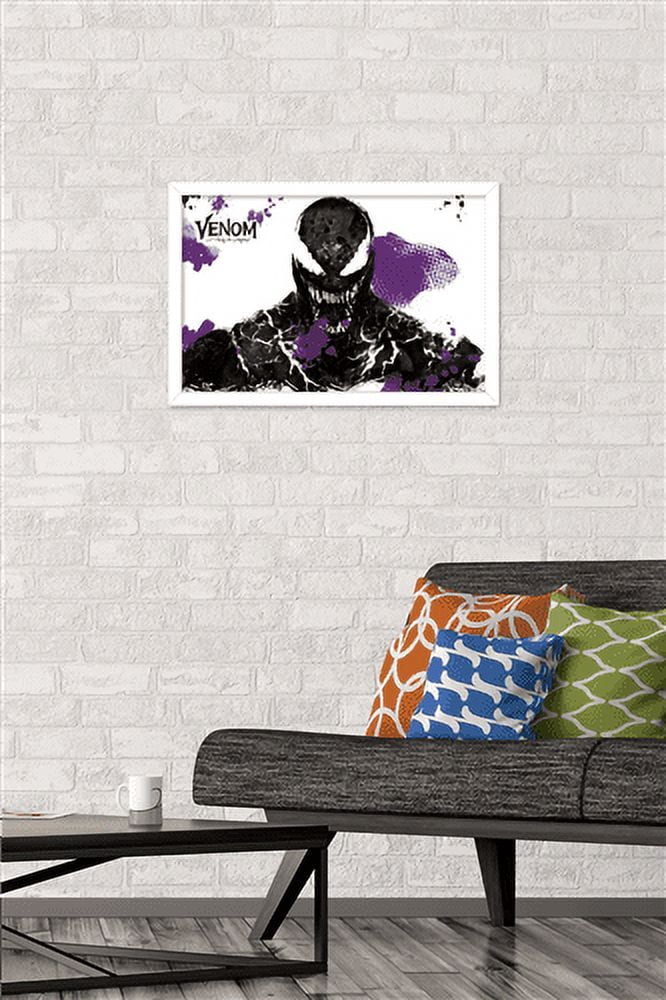 Marvel Venom: Let There be Carnage - Black and Purple Wall Poster, 14.725" x 22.375", Framed