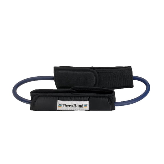 THERABAND Resistance Tubes, Level 5, Extra Heavy Blue, 5.8 lbs Resistance, 12 Inch, 1 Pack