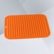 thumbnail image 3 of Tapete aislante con diseño de ondas para cocina, escurridor de platos y tazas, bandeja secadora, herramienta para drenar el agua de la vajilla (naranja), 3 of 7