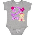 thumbnail image 3 of Inktastic Second Birthday with Cute Puppy and Butterflies Boys or Girls Baby Bodysuit, 3 of 5
