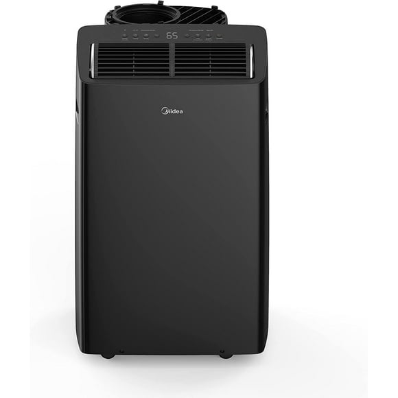 MIDEA MAP14S1TBL Climatiseur Portable pour les Pièces jusqu'à 550 Pieds Carrés Alexa Activé, Noir