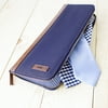Personalized Navy Travel Tie Case