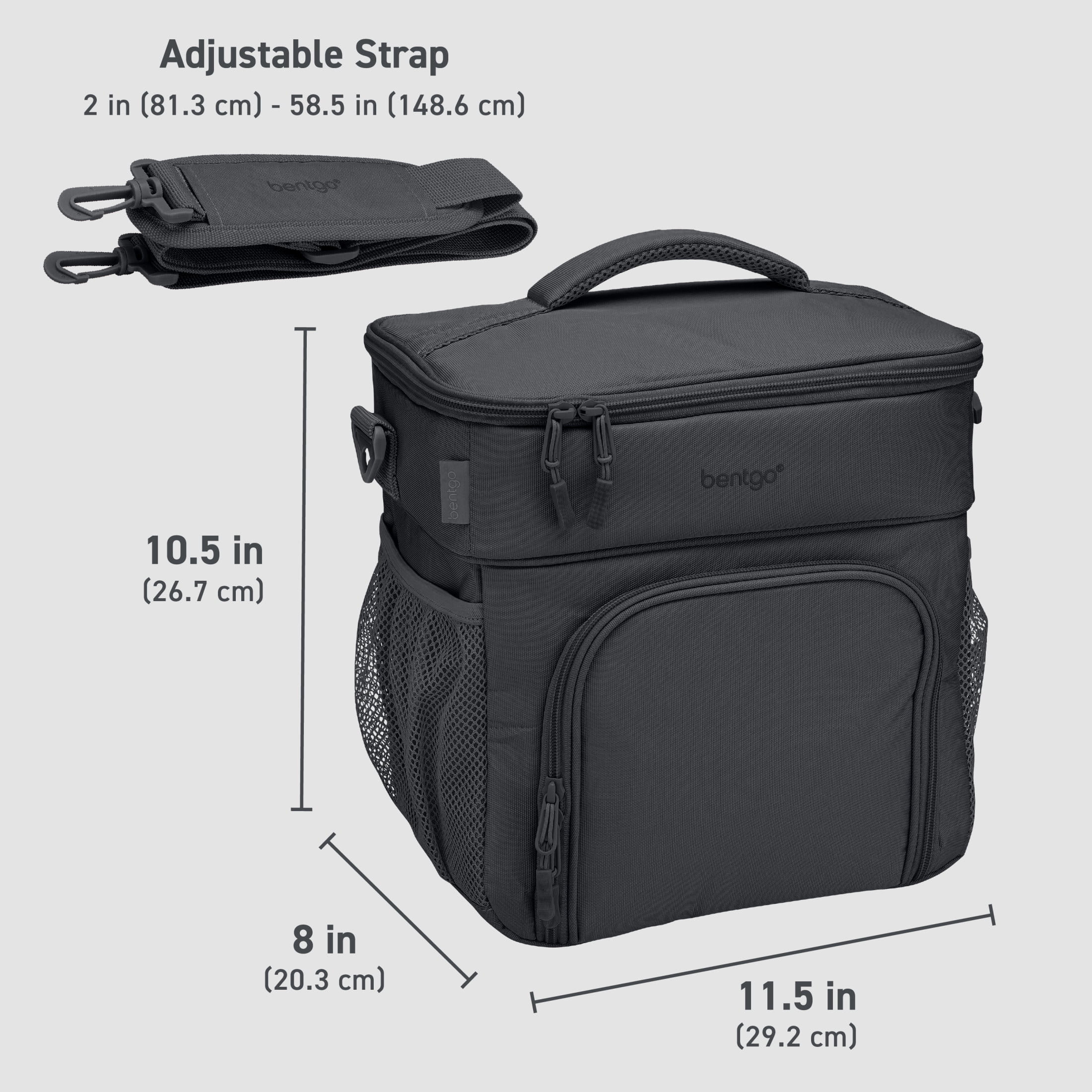 bentgo Prep Deluxe Insulated Multimeal Bag 5-Compartment Dark Gray (BGPRPBAG-DG)