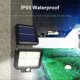thumbnail image 3 of Potente luz solar para exteriores con sensor de movimiento 120 LED Iluminación impermeable Luz solar para jardín Patio Puerta Estacionamiento Luz de seguridad Línea de 5 m (baterías no incluidas) TUNC Sencillez, 3 of 5
