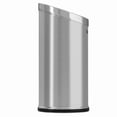 thumbnail image 5 of HLS Commercial HLSC04G15A 15 Gallon / 57 Liter Stainless Steel Round Beveled Open Top Trash Can, 5 of 6
