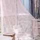 thumbnail image 3 of Cortina transparente para ventana de puerta, panel de cortina, bufandas de tul de gasa de hoja (rosa) Likrtyny Libre de BPA, 3 of 6