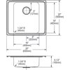 Elkay Drkad252265 Lustertone 25" Drop In Single Basin Stainless Steel Utility Sink - 2