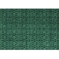 thumbnail image 1 of Ahgly Company Machine Washable Indoor Rectangle Abstract Turquoise Blue Modern Area Rugs, 8' x 12', 1 of 4