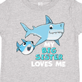 thumbnail image 4 of Inktastic My Big Sister Loves Me with Cute Sharks Boys or Girls Toddler T-Shirt, 4 of 5